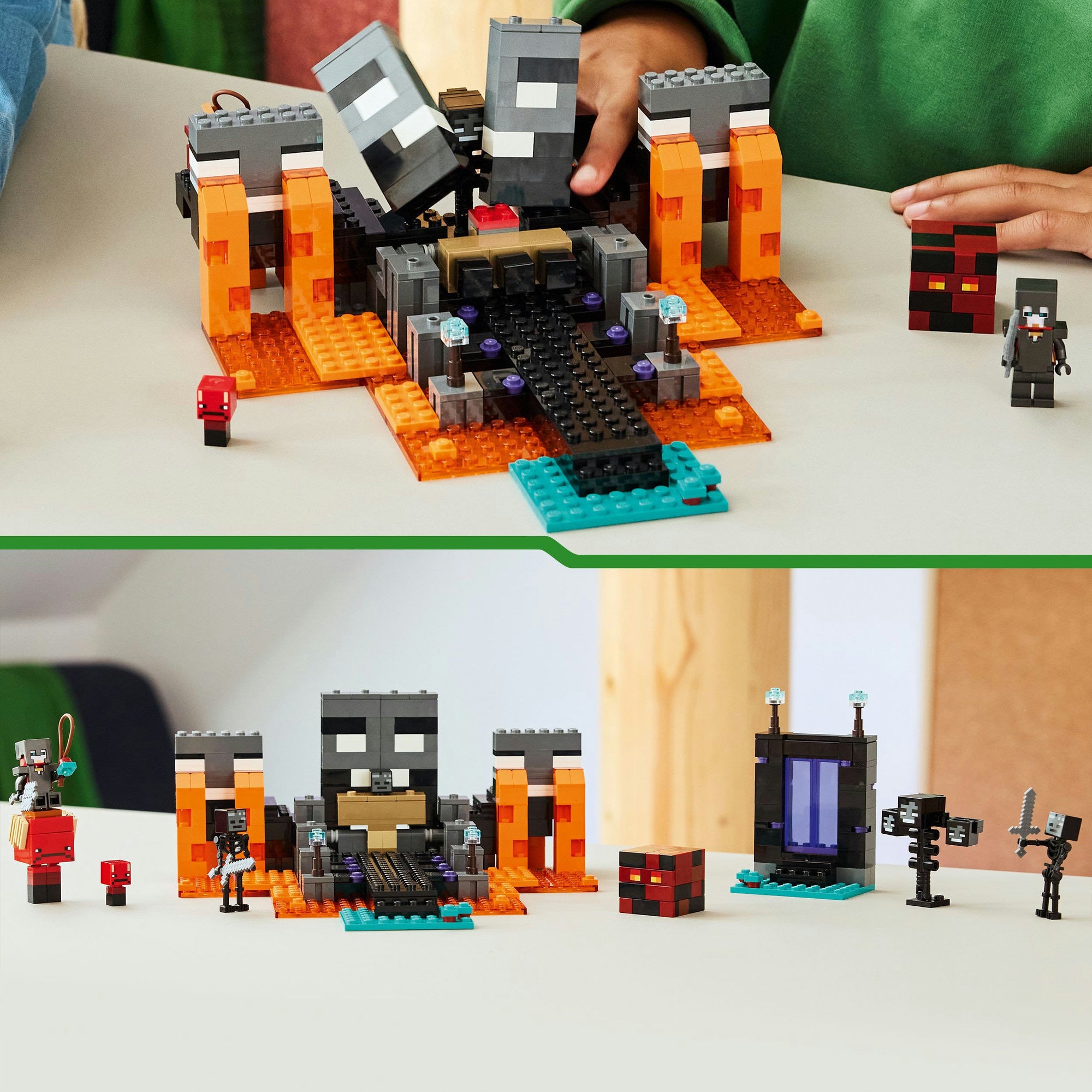 Lego minecraft de wither-strijd videogame speelgoed voor kinderen - 21590