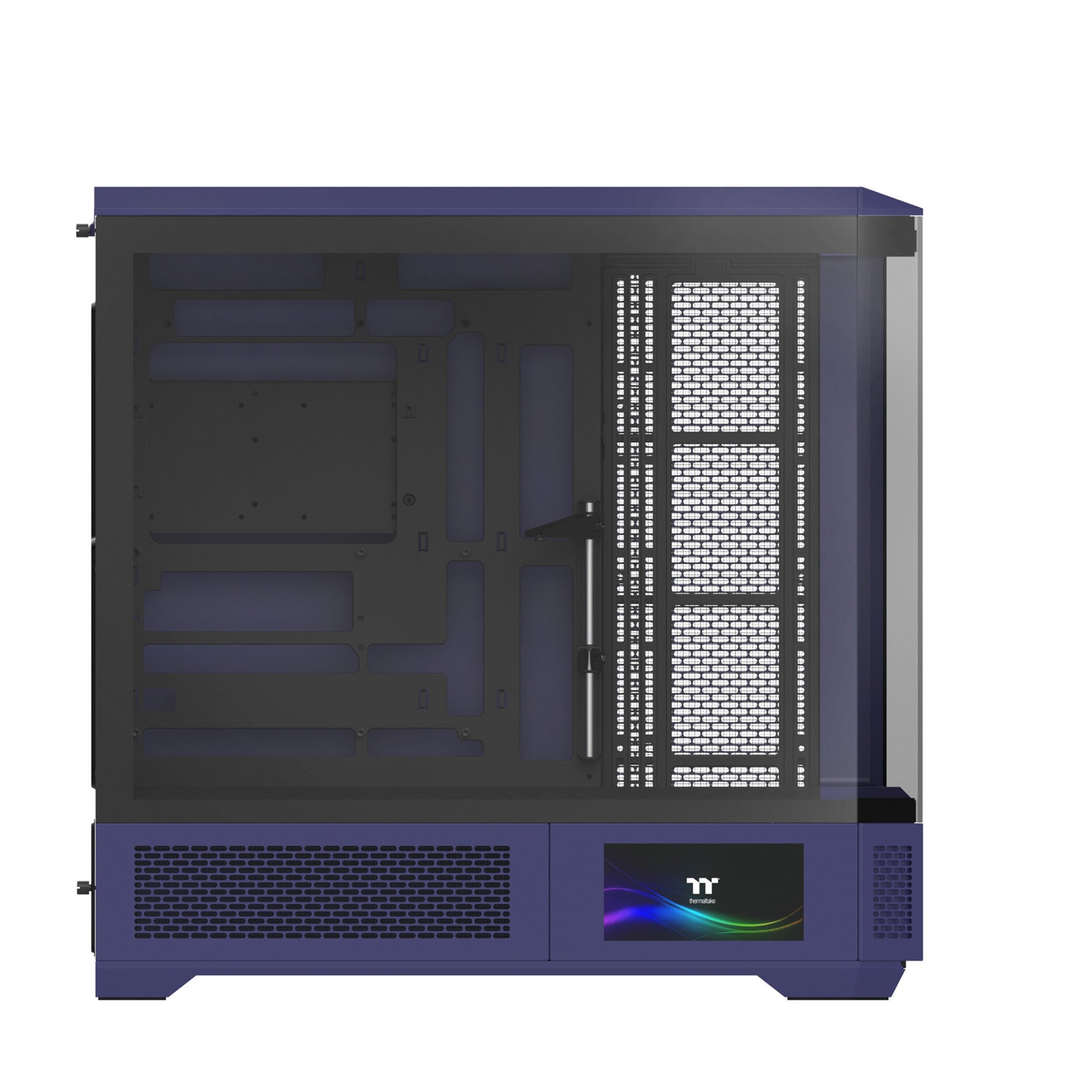 Thermaltake view 600 tg future dusk big tower behuizing (paars zwart | 2x usb-a | 1x usb-c | tempered glass)