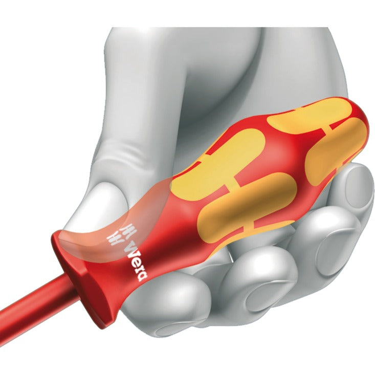 Wera 160 i 165 i 7 schroevendraaierset kraftform plus serie 100 (rood geel, 7-delig)