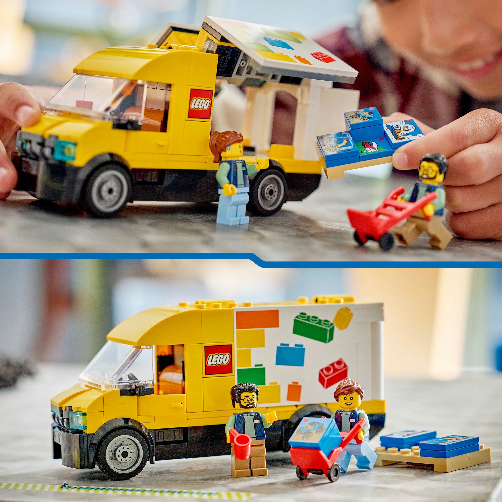 Lego ® city: de bestelwagen - bouw- en speelset voor autofans vanaf 6 jaar - met 2 minifiguren - 60500