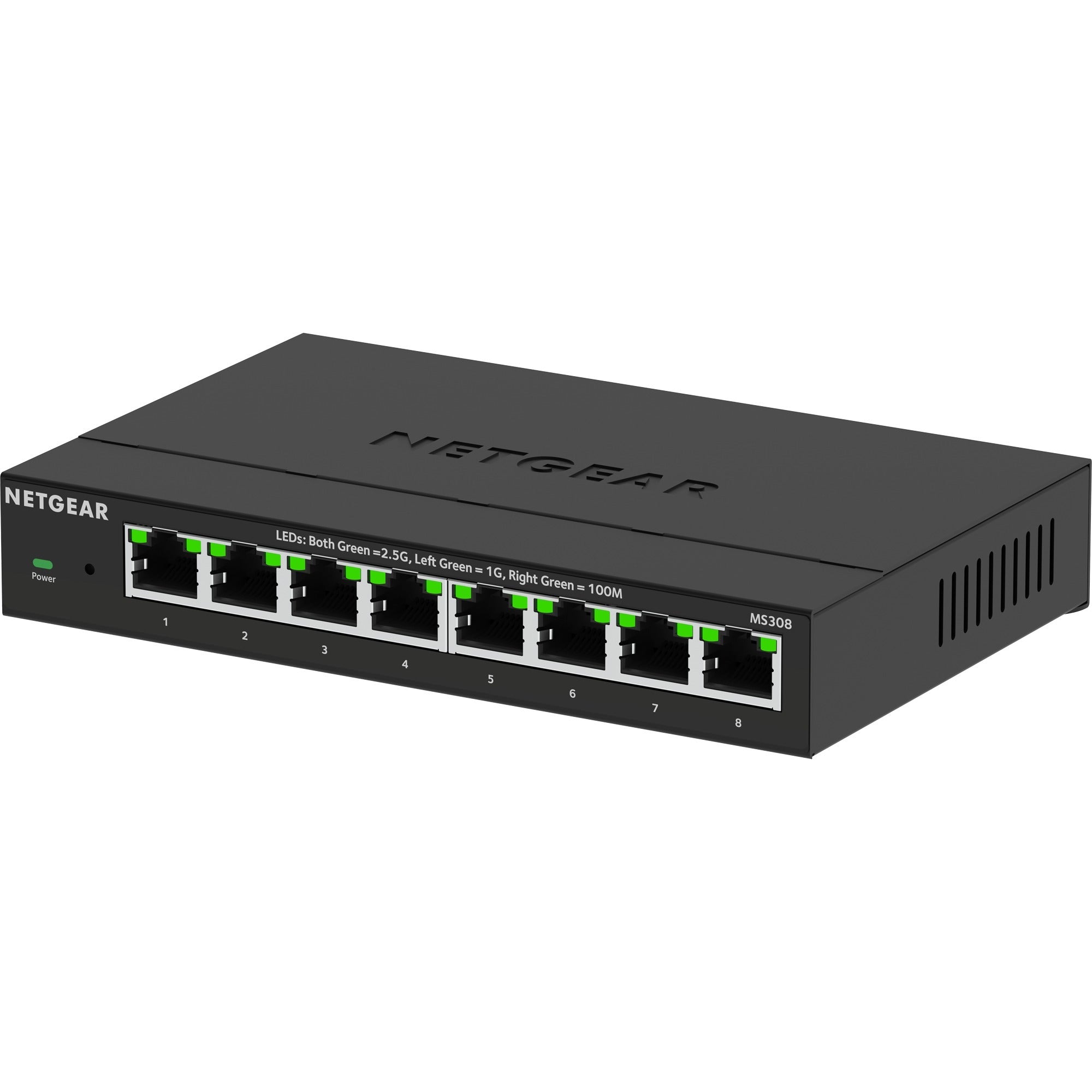 Netgear 8-port 2.5g multi-gigabit ethernet unmanaged switch (zwart, unmanaged)