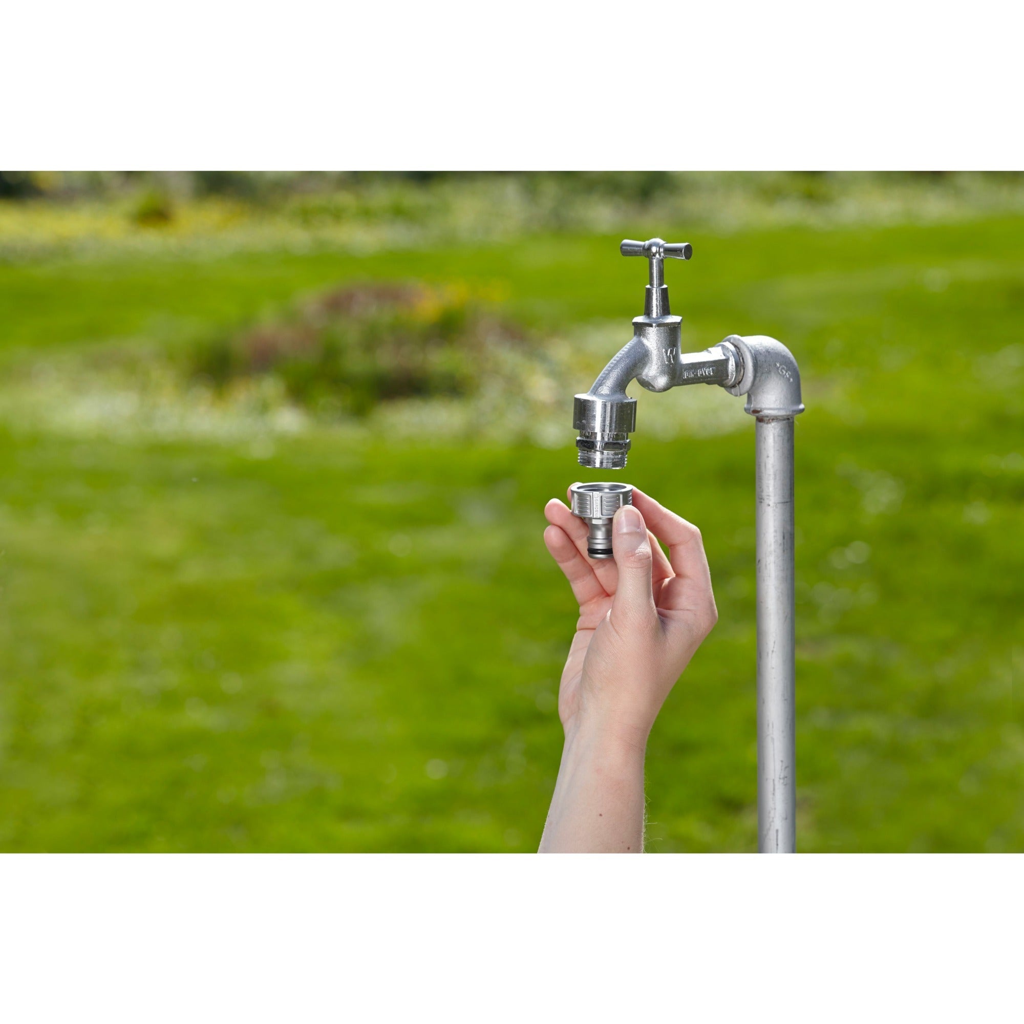 Gardena premium kraanstuk 26,5 mm (g3 4 ) (zilver, 18241-50)