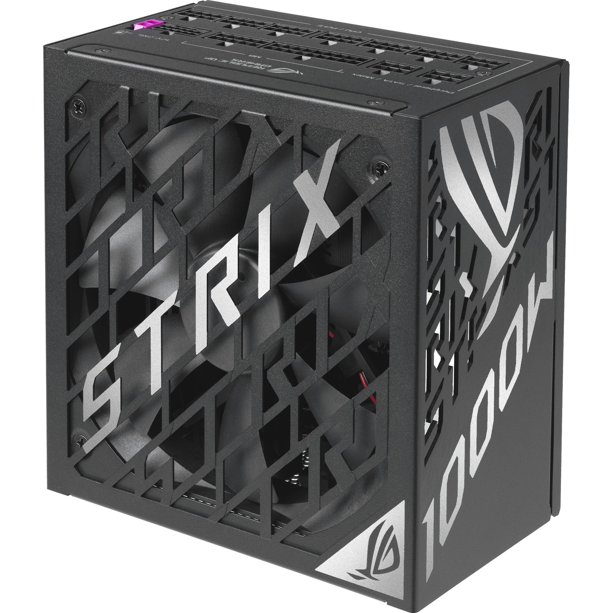 Asus rog strix platinum modulaire 1000 watt voeding (zwart, 1x 12v-2x6, 4x pcie)