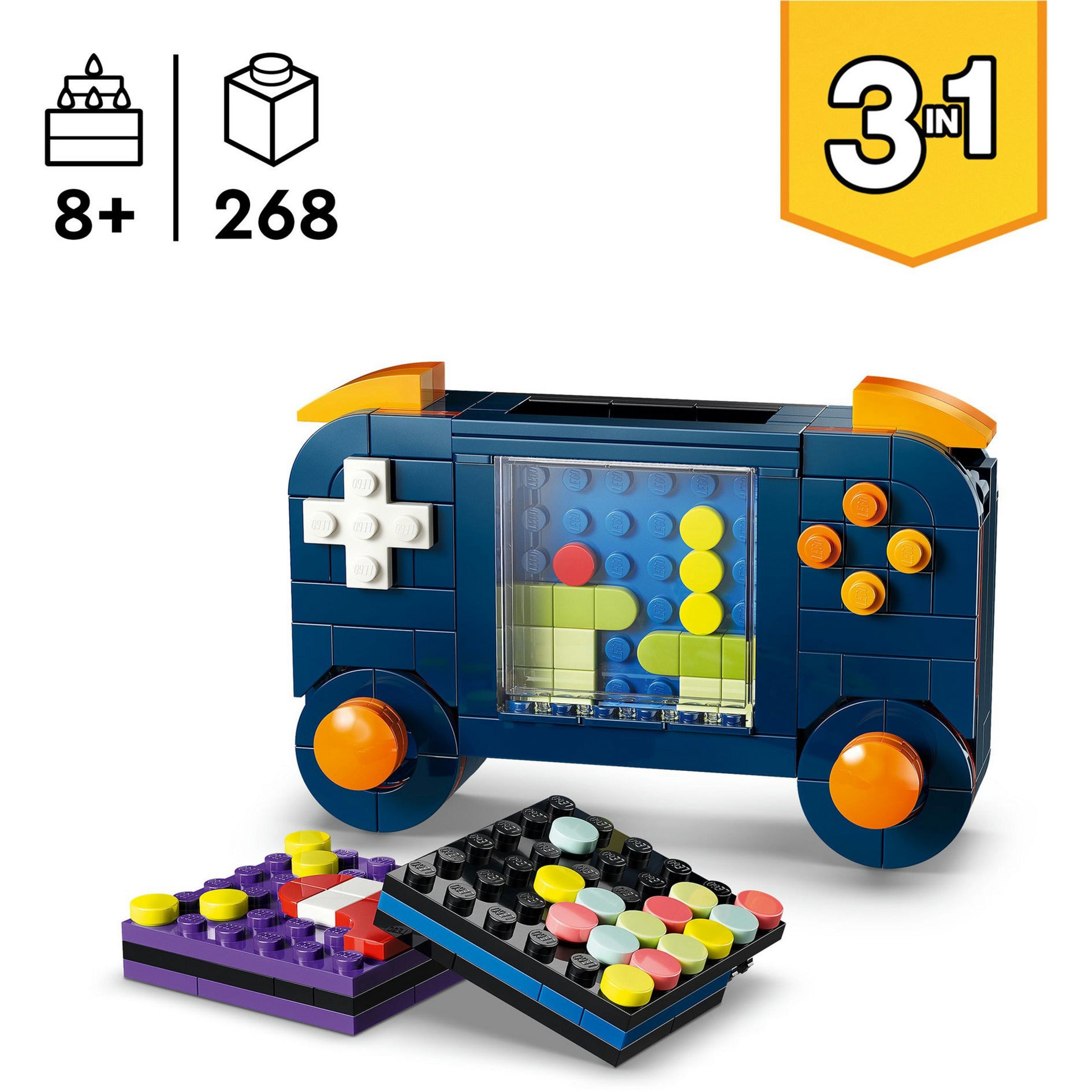 Lego ® creator 3in1 retro spelcomputer speelgoedmodel - bouw om tot desktop of speelautomaat - 31380