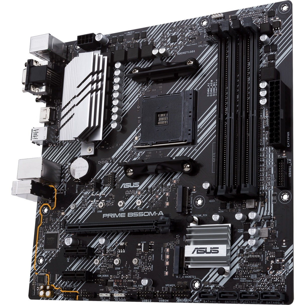 Asus prime b550m-a socket am4 moederbord (raid, gb-lan, sound, µatx)