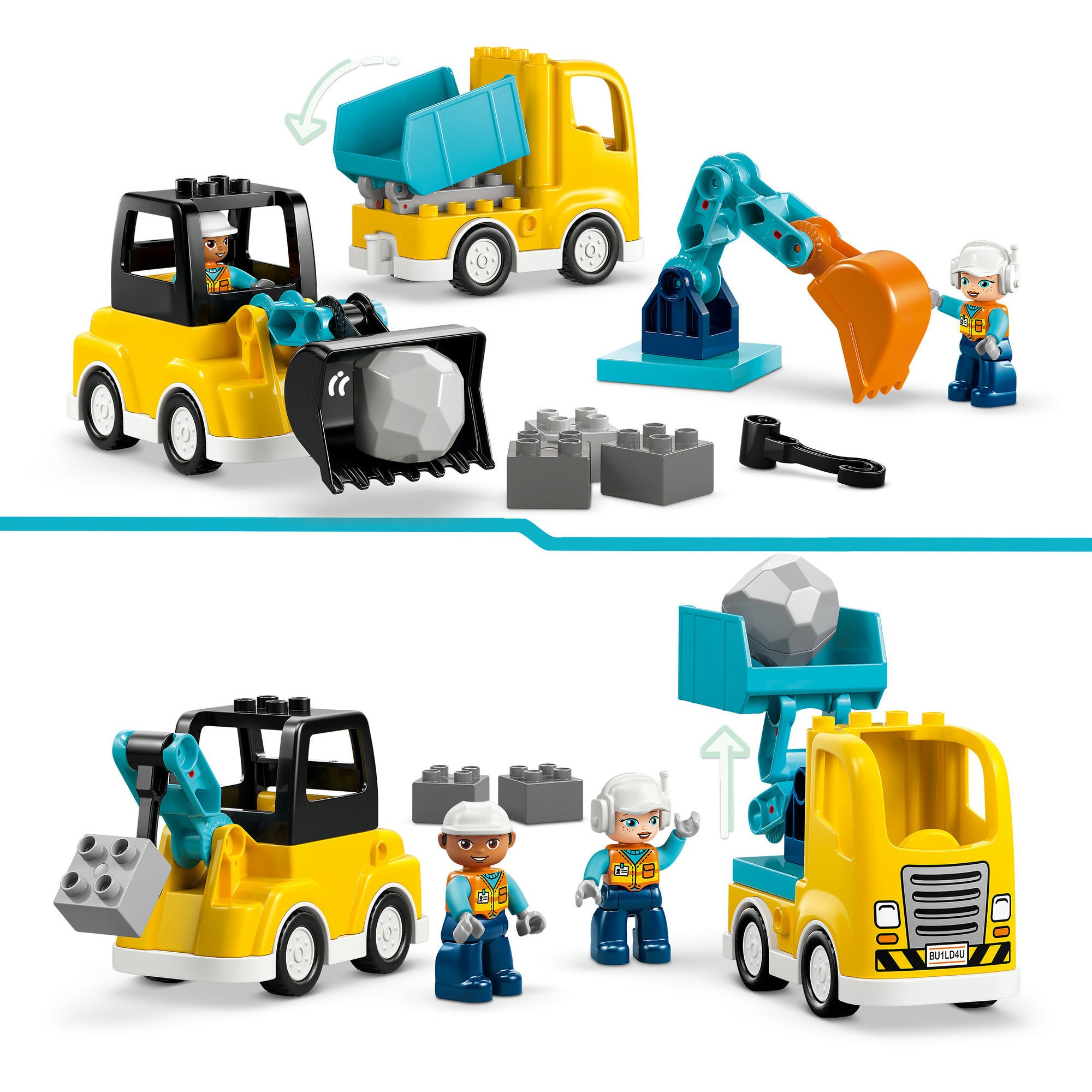 Lego duplo 10475 3-in1 bouwvoertuigen