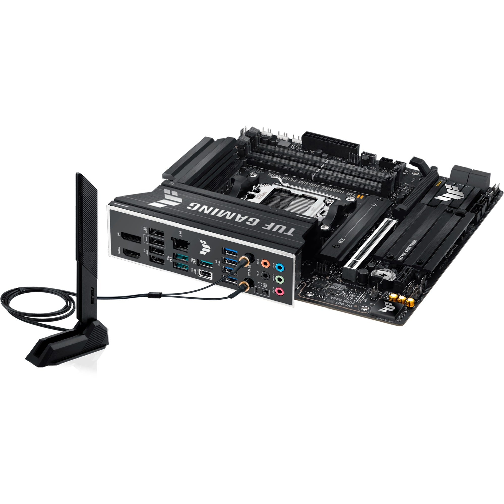 Asus tuf gaming b850m-plus wifi socket am5 moederbord (2.5gb-lan, wi-fi 6e, bt, sound, µatx)