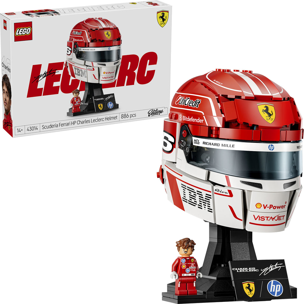 Lego editions - scuderia ferrari hp helm van charles leclerc constructiespeelgoed (43014, retail)