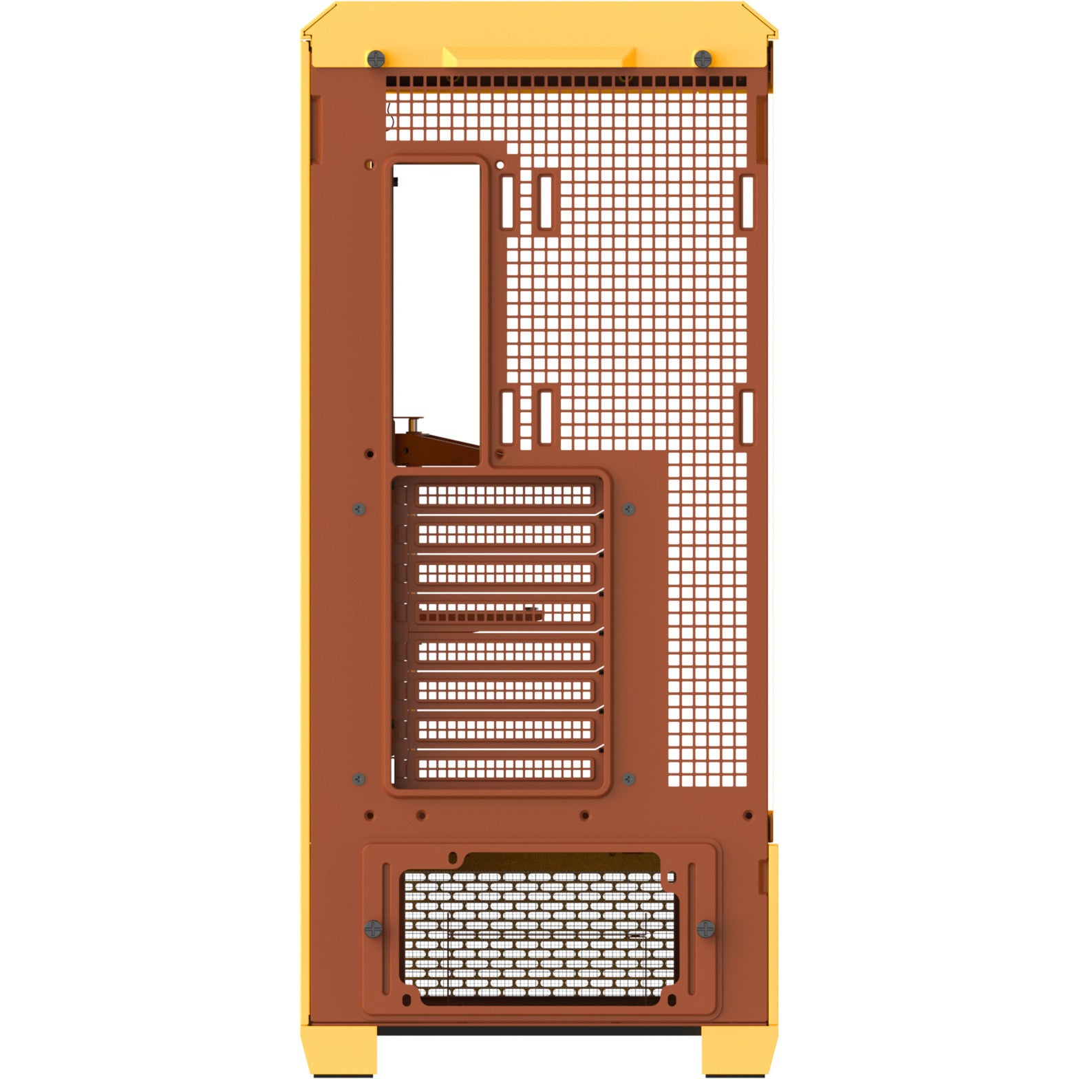 Thermaltake view 600 tg butter caramel big tower behuizing (geel | 2x usb-a | 1x usb-c | tempered glass)