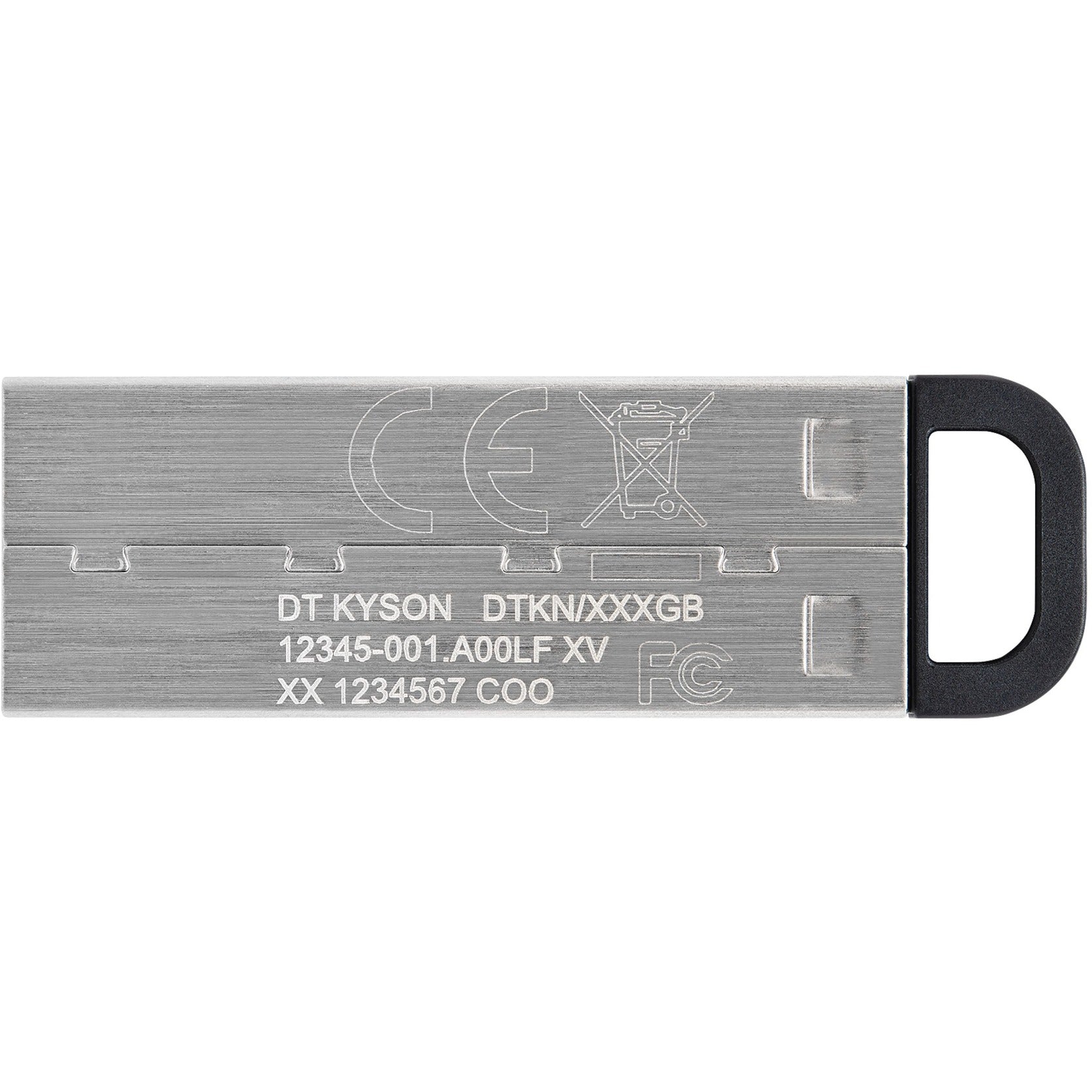 Kingston datatraveler kyson 512 gb usb-stick (zilver, dtkn 512gb)