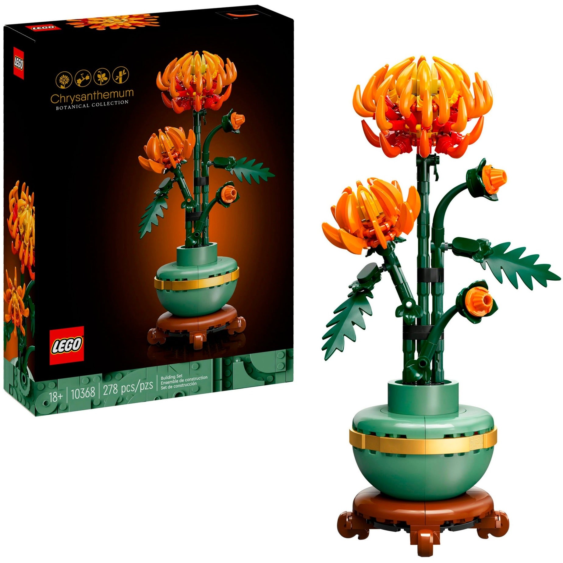 Lego icons chrysant - botanical collection - 10368
