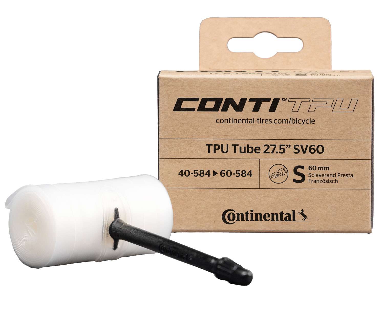 Continental tpu tube 27.5 sv60 gravel mtb