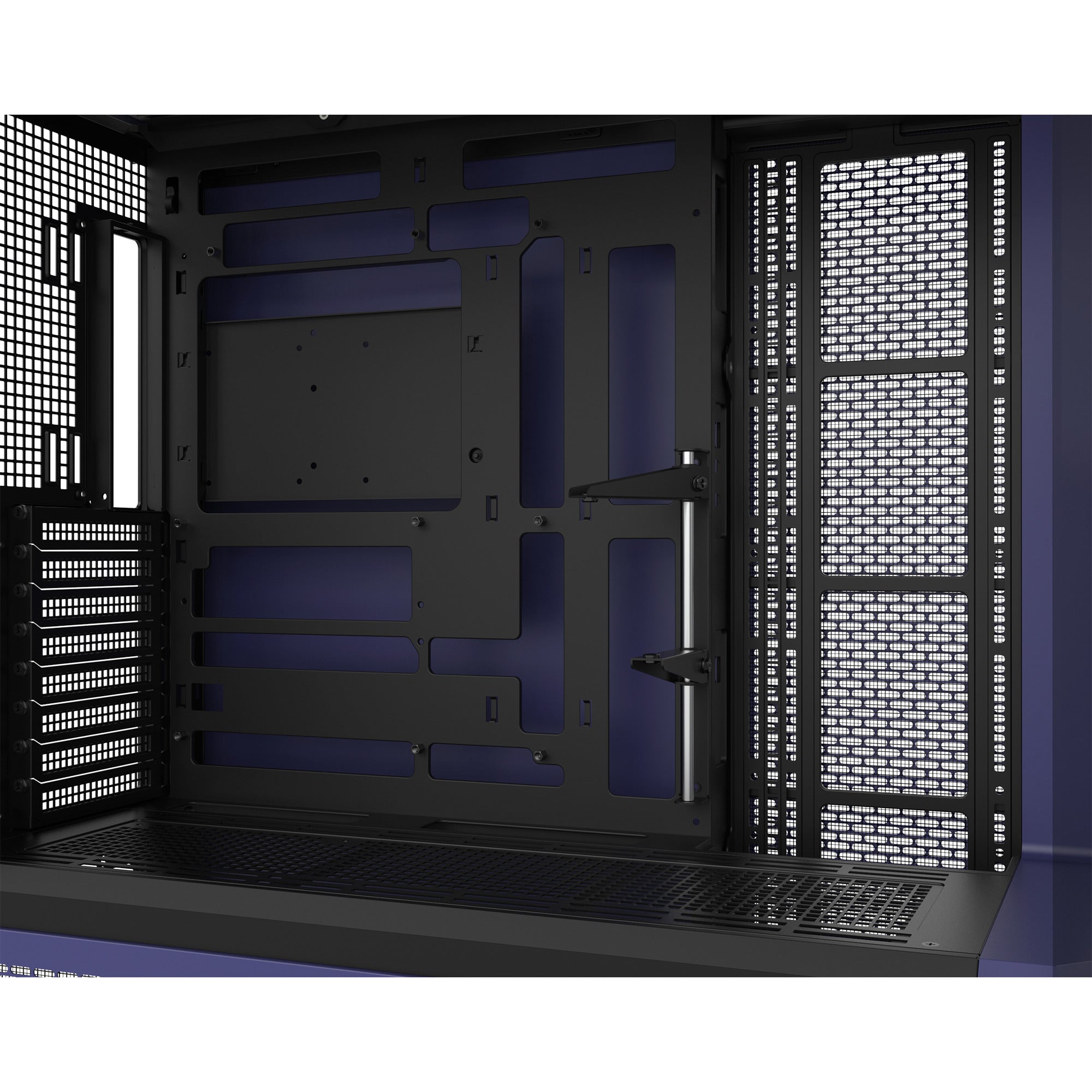 Thermaltake view 600 tg future dusk big tower behuizing (paars zwart | 2x usb-a | 1x usb-c | tempered glass)