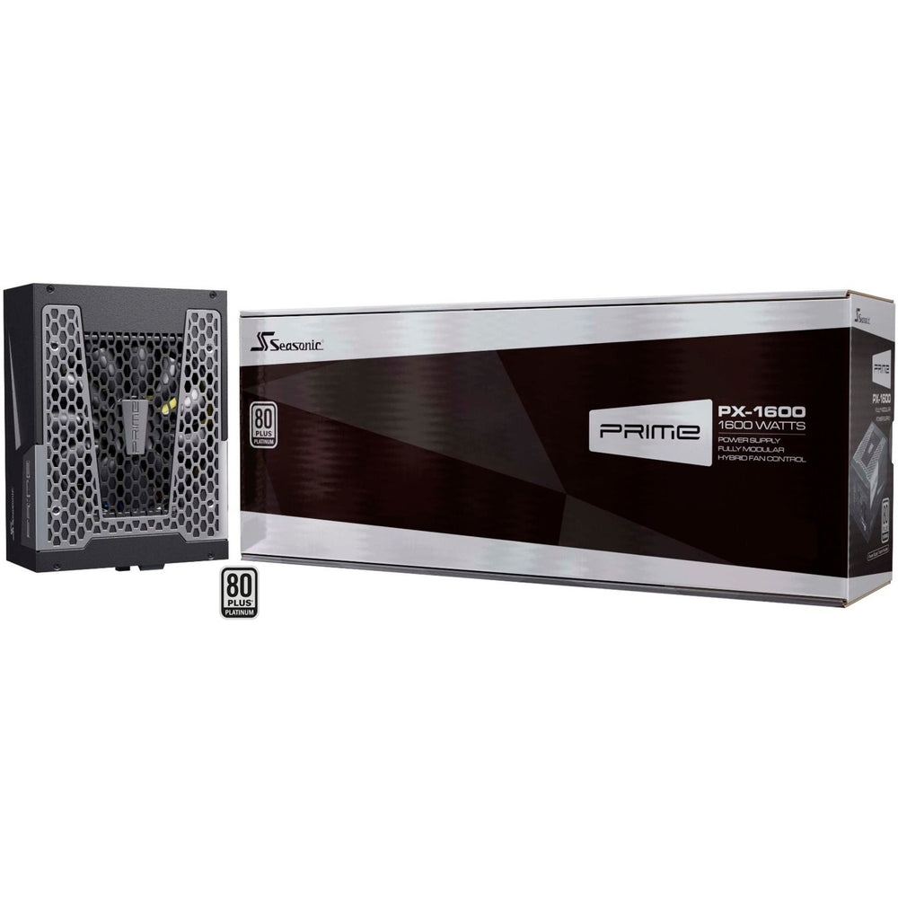 Seasonic prime px-1600 modulaire 1600 watt voeding (zwart, 2x 12vhpwr, 8x pcie)