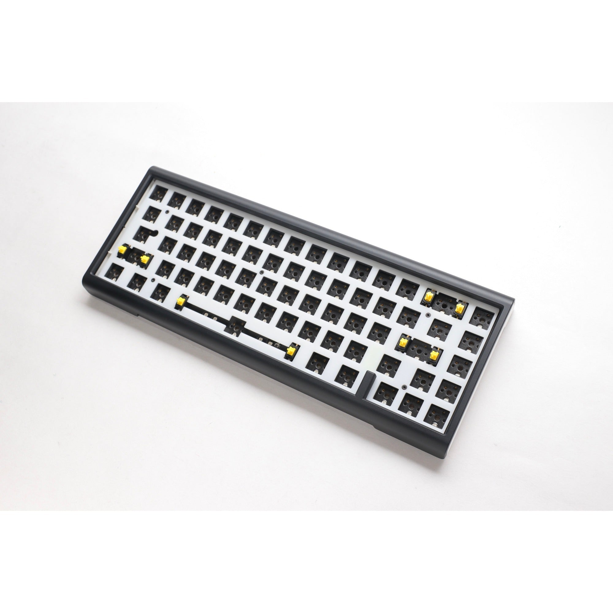 Ducky projectd tinker 65 met qmk via, toetsenbord (zwart wit, us lay-out, barebone. rgb led, hot-swappable, gasket mount, 65%)
