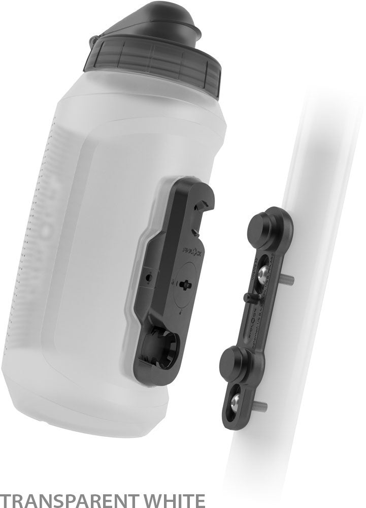 Fidlock twist bottle 750 compact + bike base | transparent white