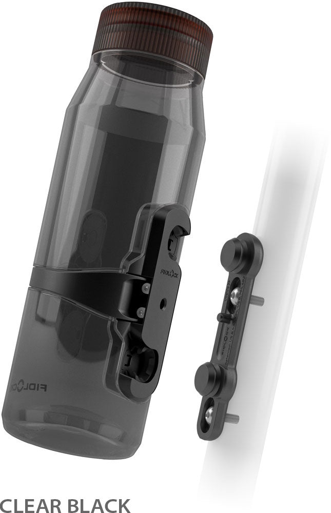 Fidlock twist bottle 700 life + bike base | clear dark green