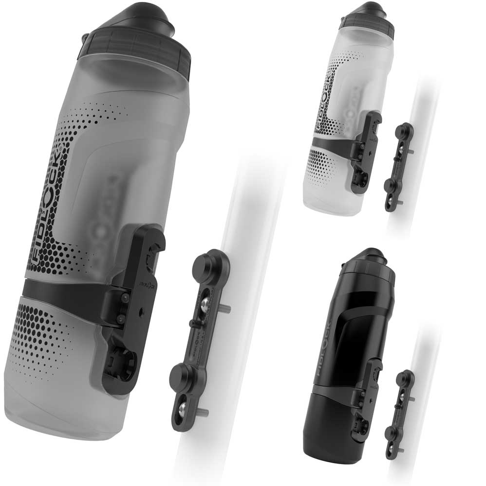 Fidlock twist bottle 800 + bike base | transparent white