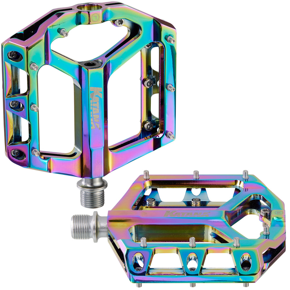 Katana fire blade flat pedals | rot