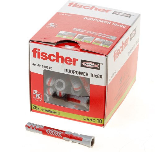 Fischer duopower 10x80 25 st - 538242