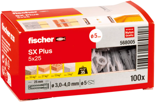 Fischer expansion plug sx plus 5x25 - 568005