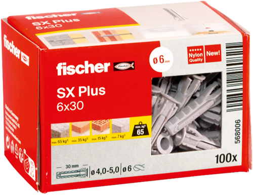 Fischer plug sx plus 6 x 30 100 st 568006