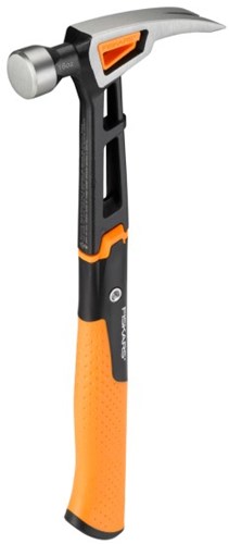Fiskars isocore™ serie - timmermanshamer - 450g - ergonomische greep - roestvrij