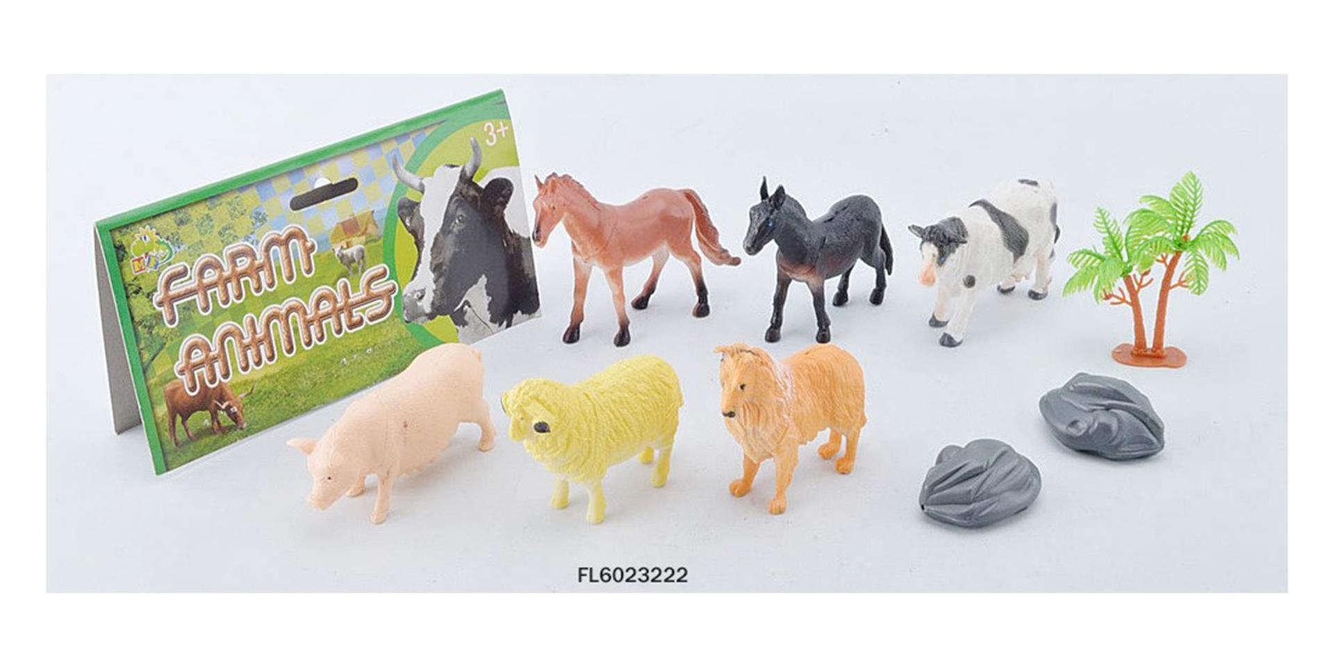 Aro boerderijdieren in zak 9-delig