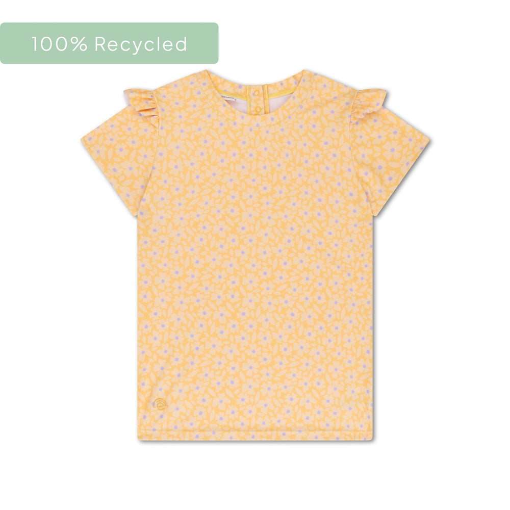 Florish | geel uv zwemshirt met korte mouwen