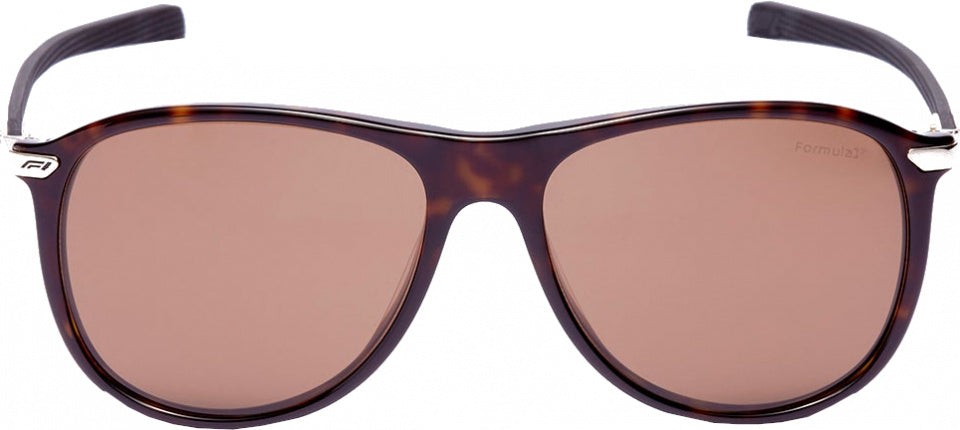 Formula Zonnebril unisex rond cat.4 donkerbruin bruin