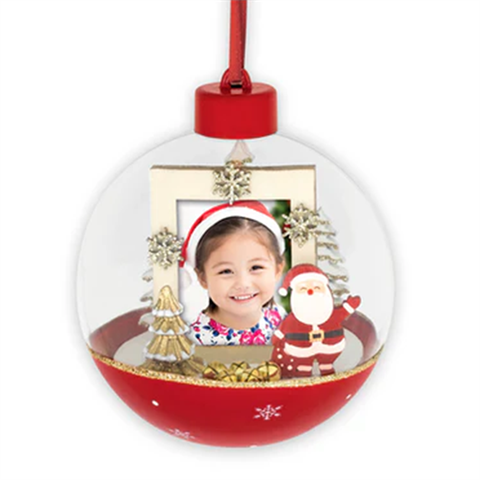 Foto Kerstbal LS449 Jenell 3,5x4,5 �10 cm