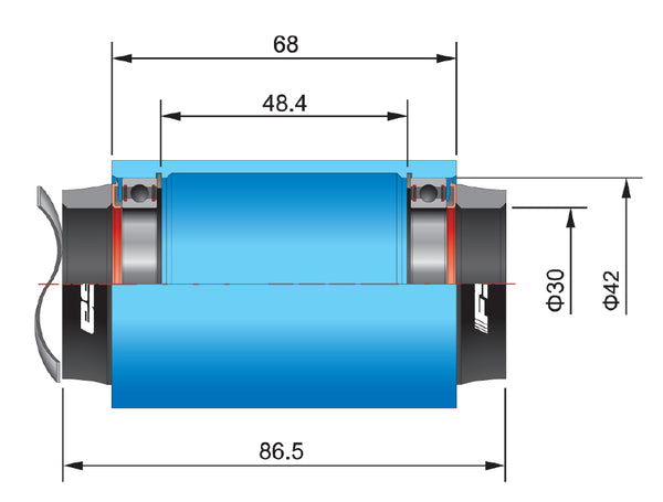 Fsa bottom bracket adapter bb386evo to bb pf30