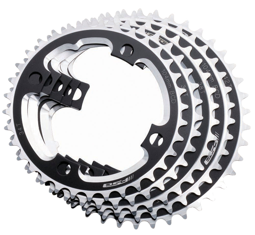 Fsa dh s-9 chainring, 4-arm, 104 mm bcd