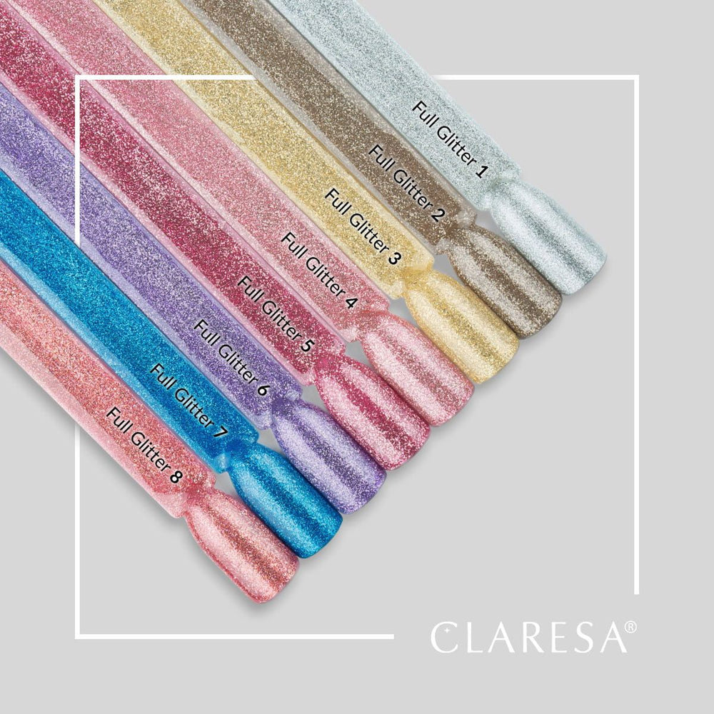 Claresa uv led gellak 5ml full glitter 2 brons