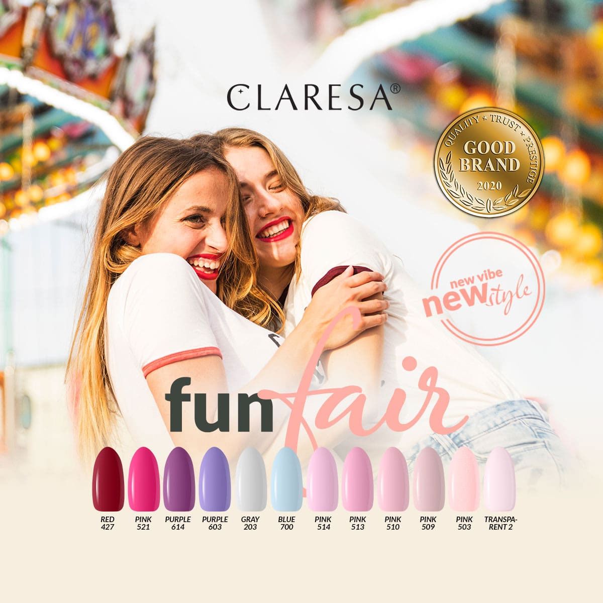 Claresa uv led gellak 5ml paars 603 kermis