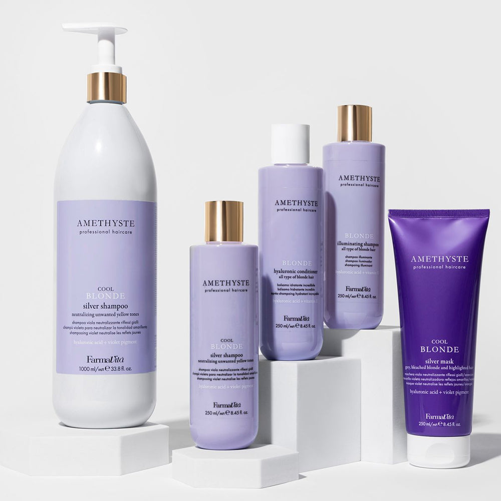 Farmavita amethyste cool blonde silver shampoo 250ml