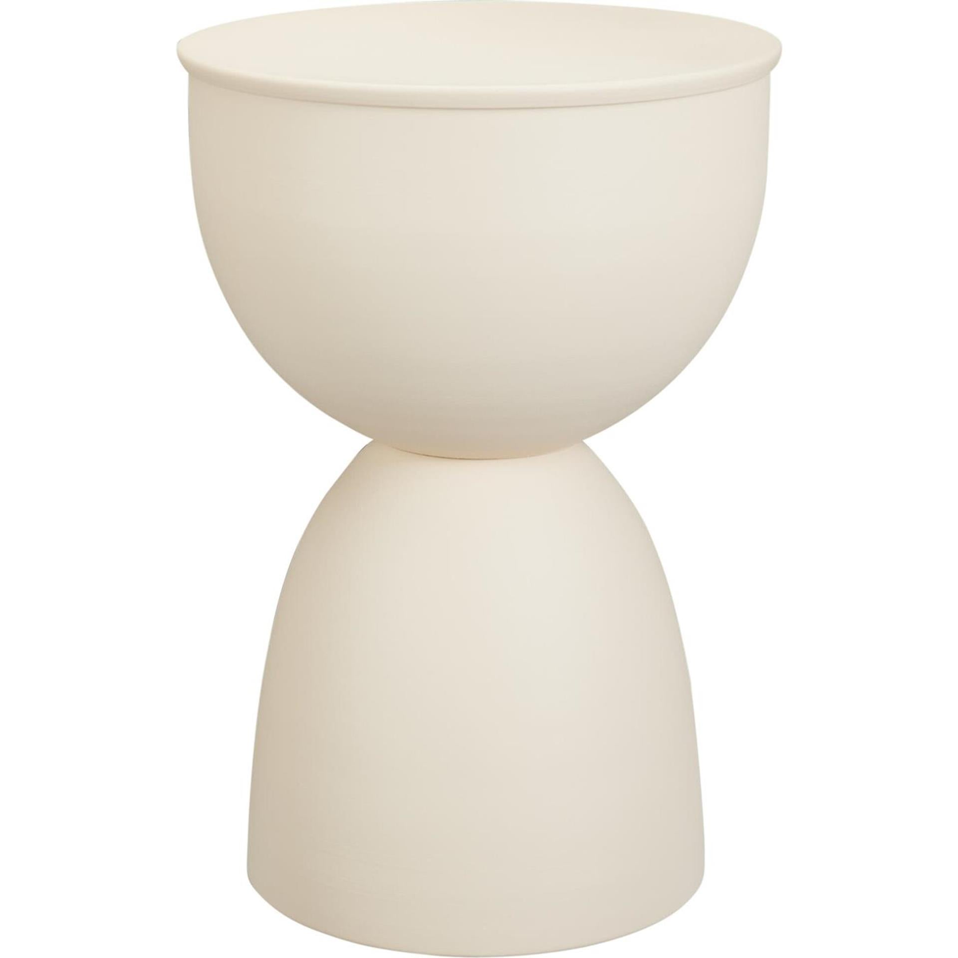 Home styling bijzettafel crème mat 31x45cm