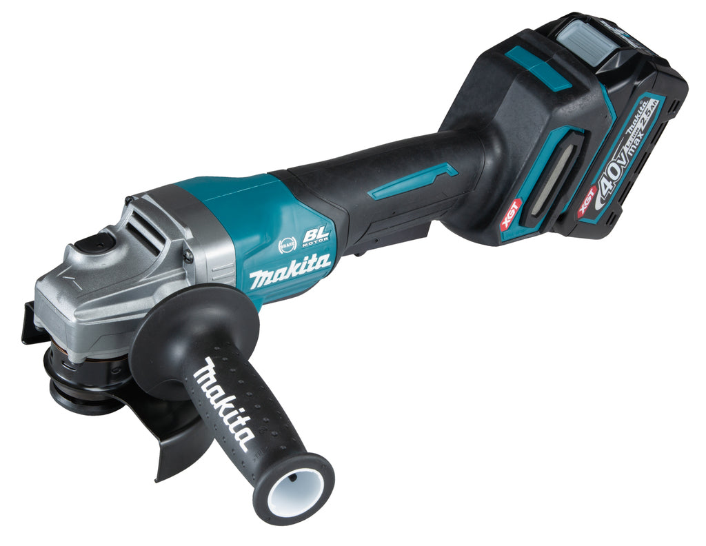 Makita ga013gm201 | 40v haakse slijper | 125mm | incl. 2x 4.0ah accu + lader in mbox - ga013gm201