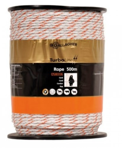Gallagher duopack turboline cord wit 2x500m - 069798 - 069798