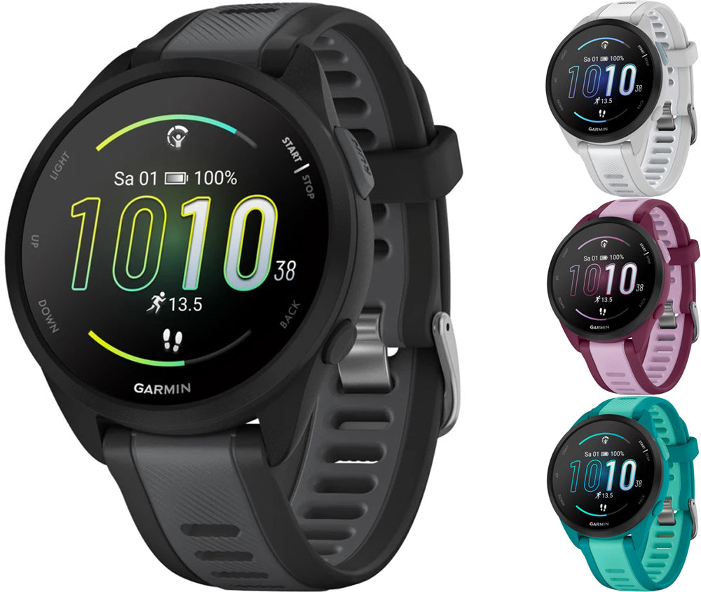 Garmin forerunner 165 music 39mm - gps multisport smartwatch | mist gray stone white