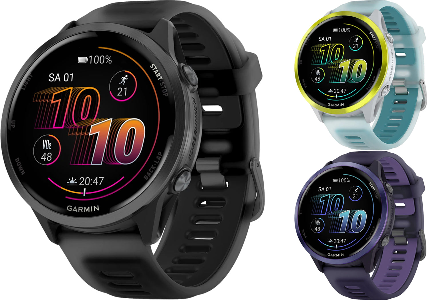 Garmin forerunner 570 - 47mm gps multisport smartwatch | imperial purple indigo