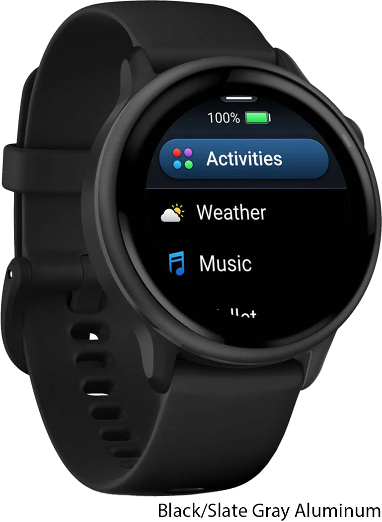 Garmin vivoactive® 6 - gps fitness smartwatch | black slate gray aluminium