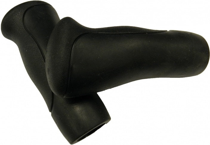 Handvat Ergo Gazelle-imitatie zwart p stel anatomisch 112mm
