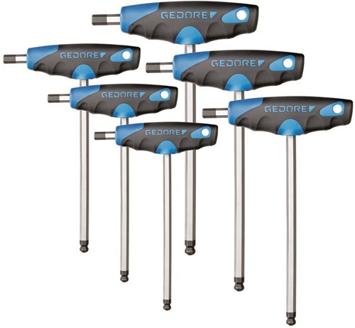 Gedore 2c t-greep stiftsleutelset | 6-dlg - 2998777