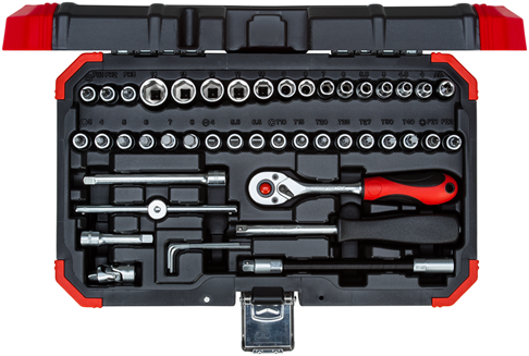 Gedore red | r49003046 | dopsleutelset | 1 4” | 4-14 mm | 46-delig - r49003046