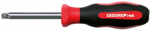 Gedore vierkantsteekgreep 1 4” | lengte 61 mm | 2c-greep - 3301344