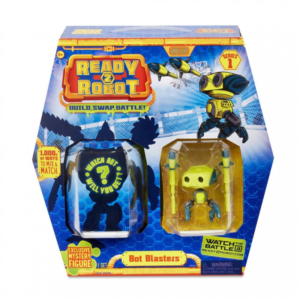 Brandunit ready 2 robot geel, botblasters maken je eigen robot