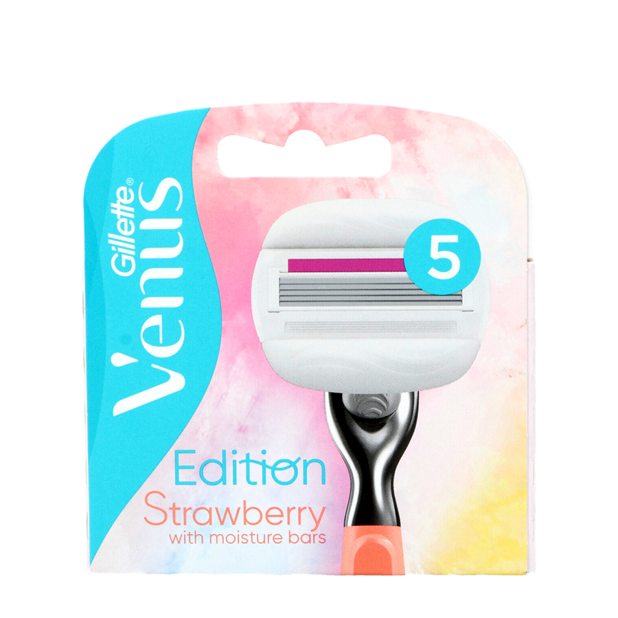 Imp gillette scheermesjes venus v edition comfortglide strawberry 3 stuks