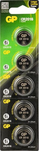 Gp cr2016 lithium 3volt blister 5 - 3212342
