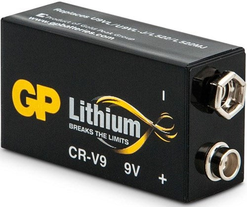 Gp lithium 9 volt cr v9